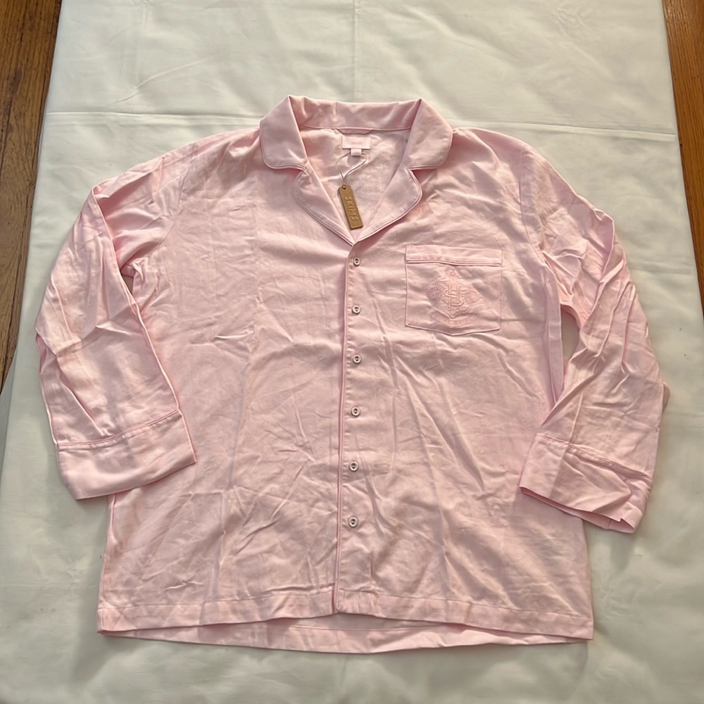 SKIMS Pink Pajama Top